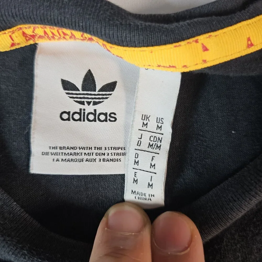 ADIDAS ORIGINALS Adiplore Graphic Tee Coordinates  T-Shirt Black Men’s Medium